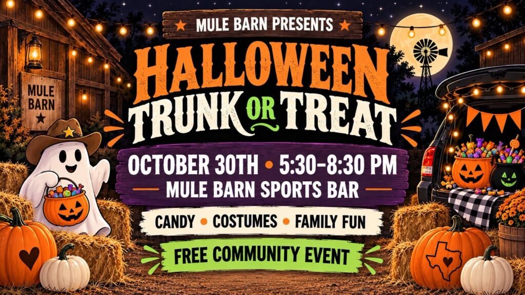 Halloween Trunk or Treat~ Mule Barn