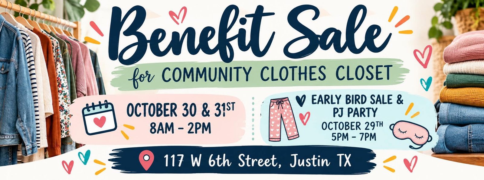 Community Clothes Closet Benefit Sale
