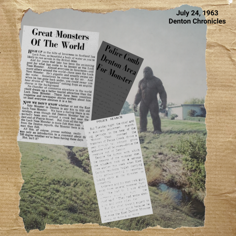 "Denton Monster" depiction